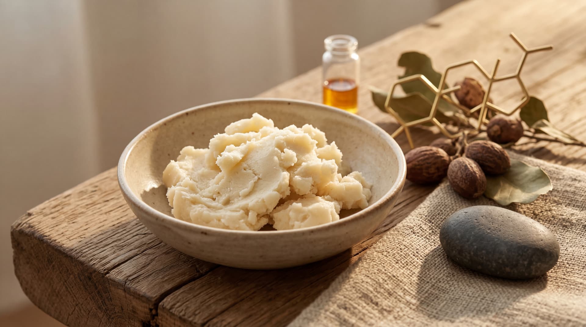 chemical composition of raw shea butter