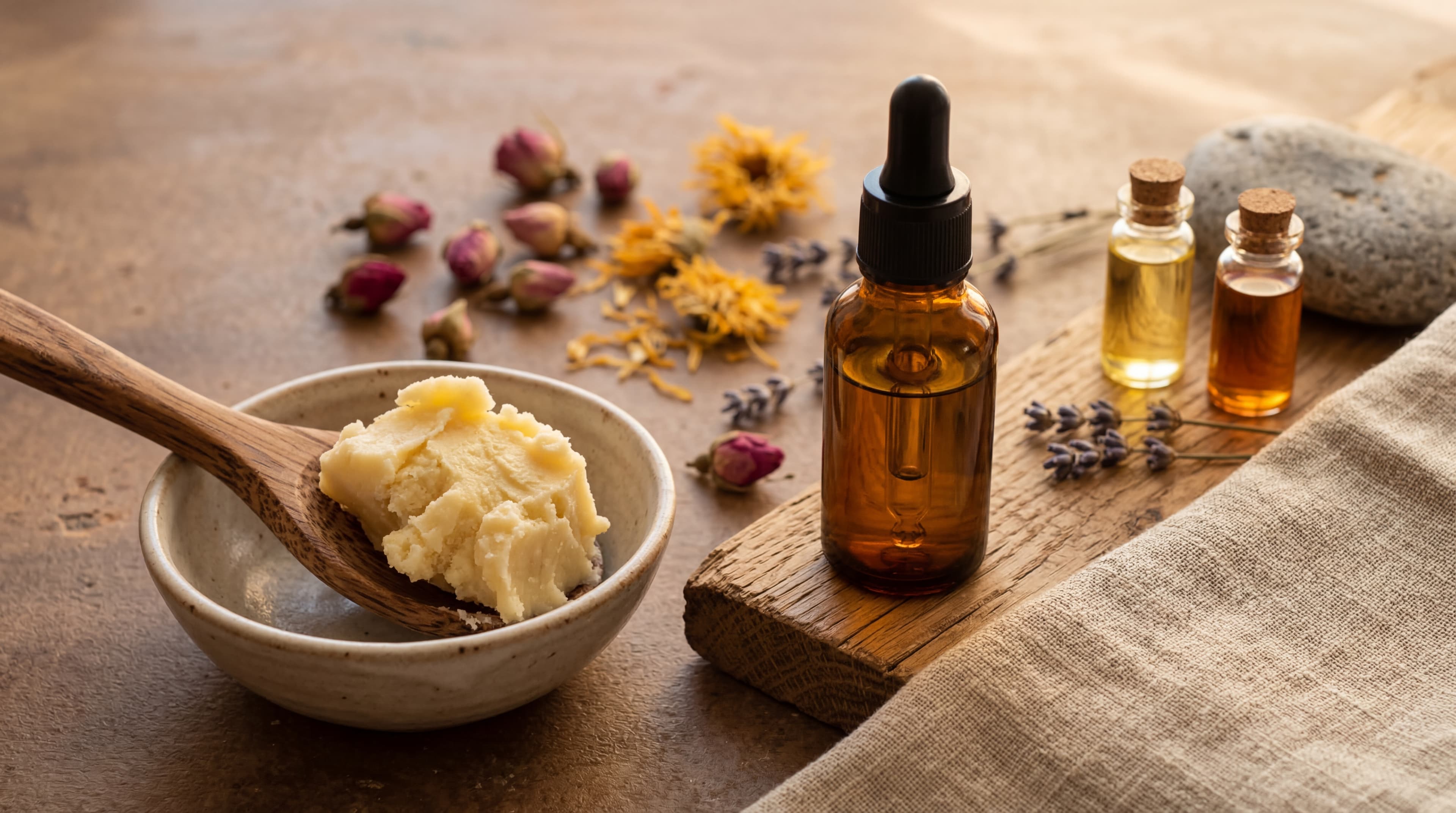 diy shea butter face serum
