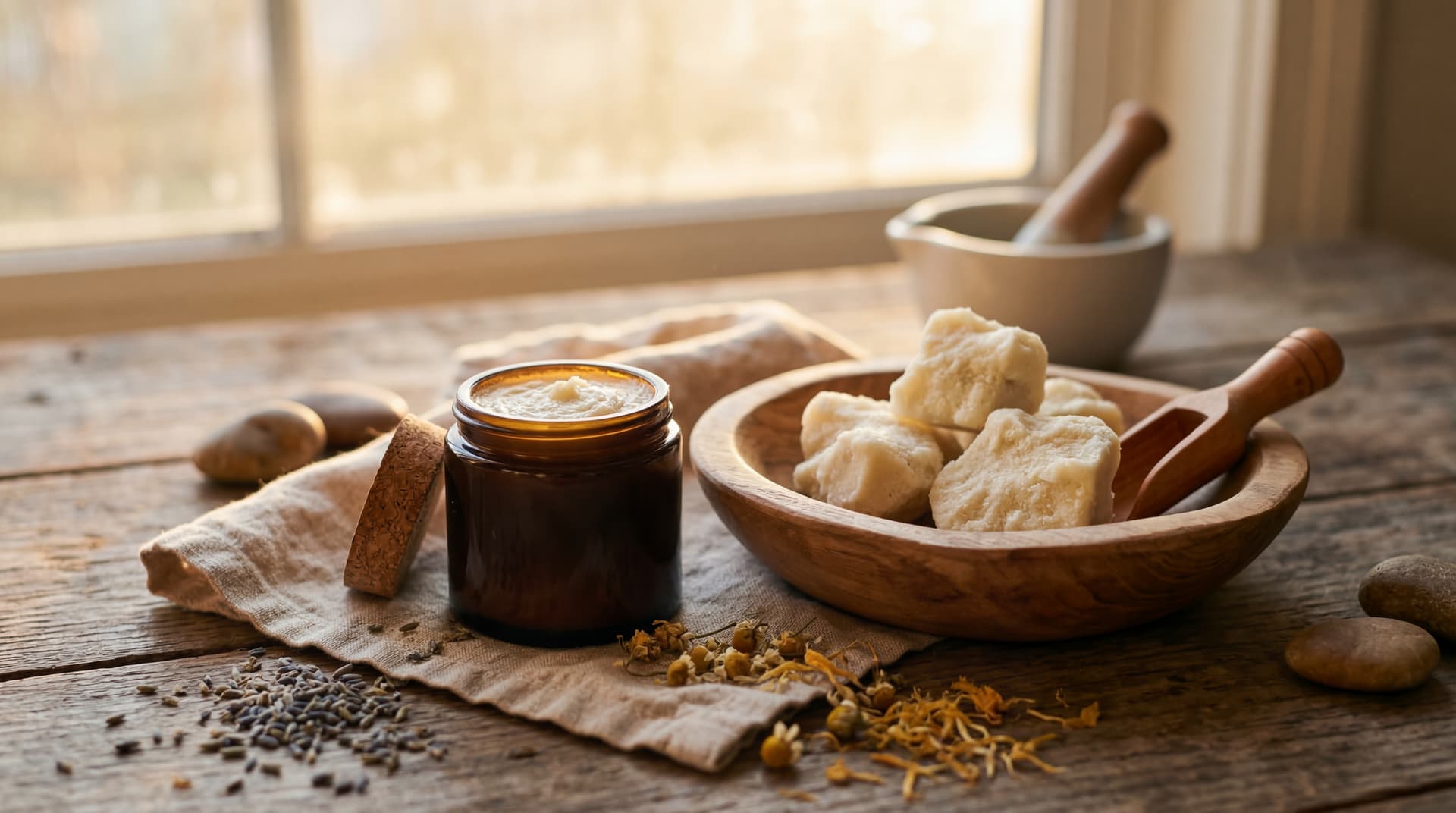 diy shea butter healing salve