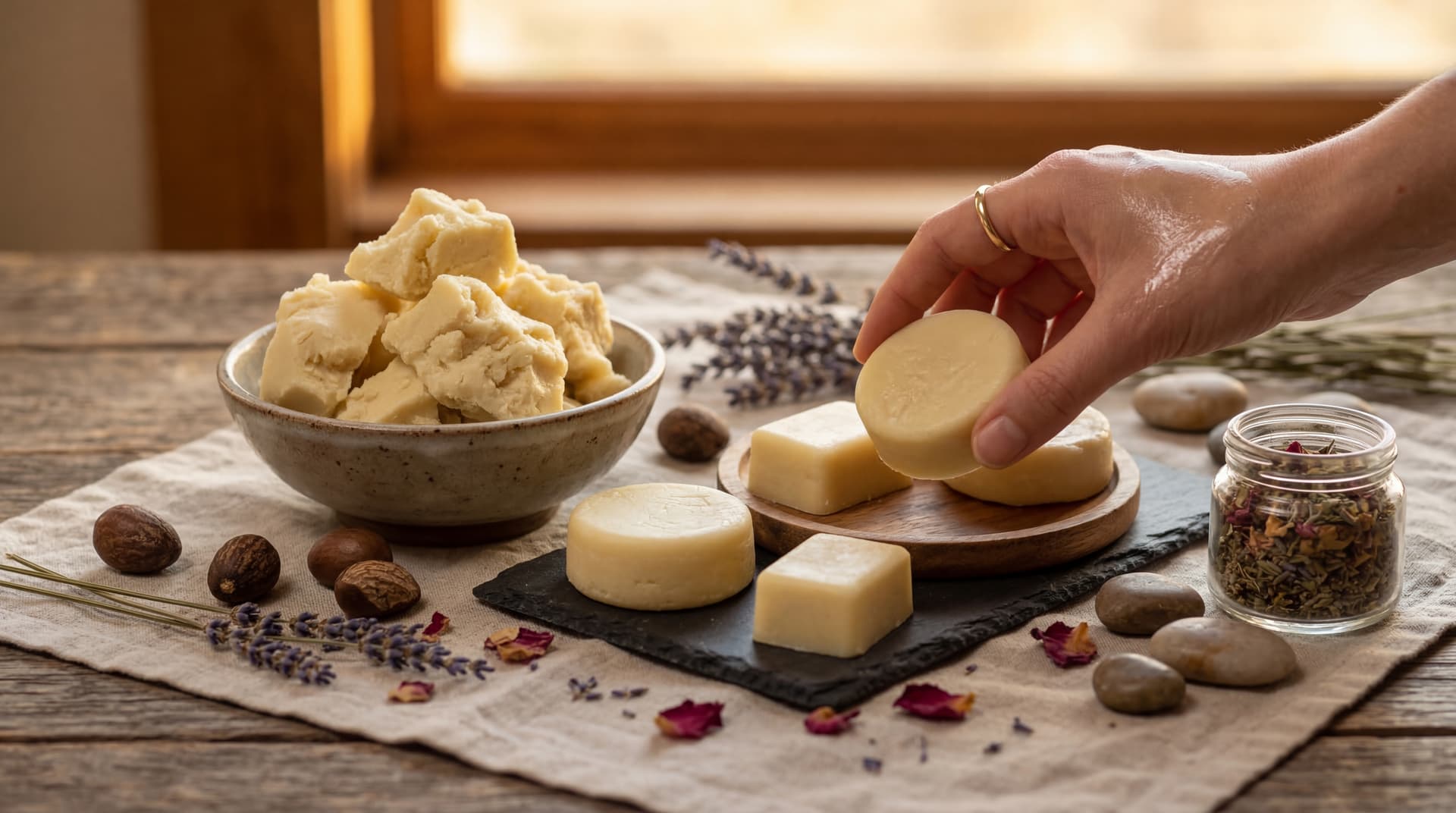 diy shea butter lotion bars