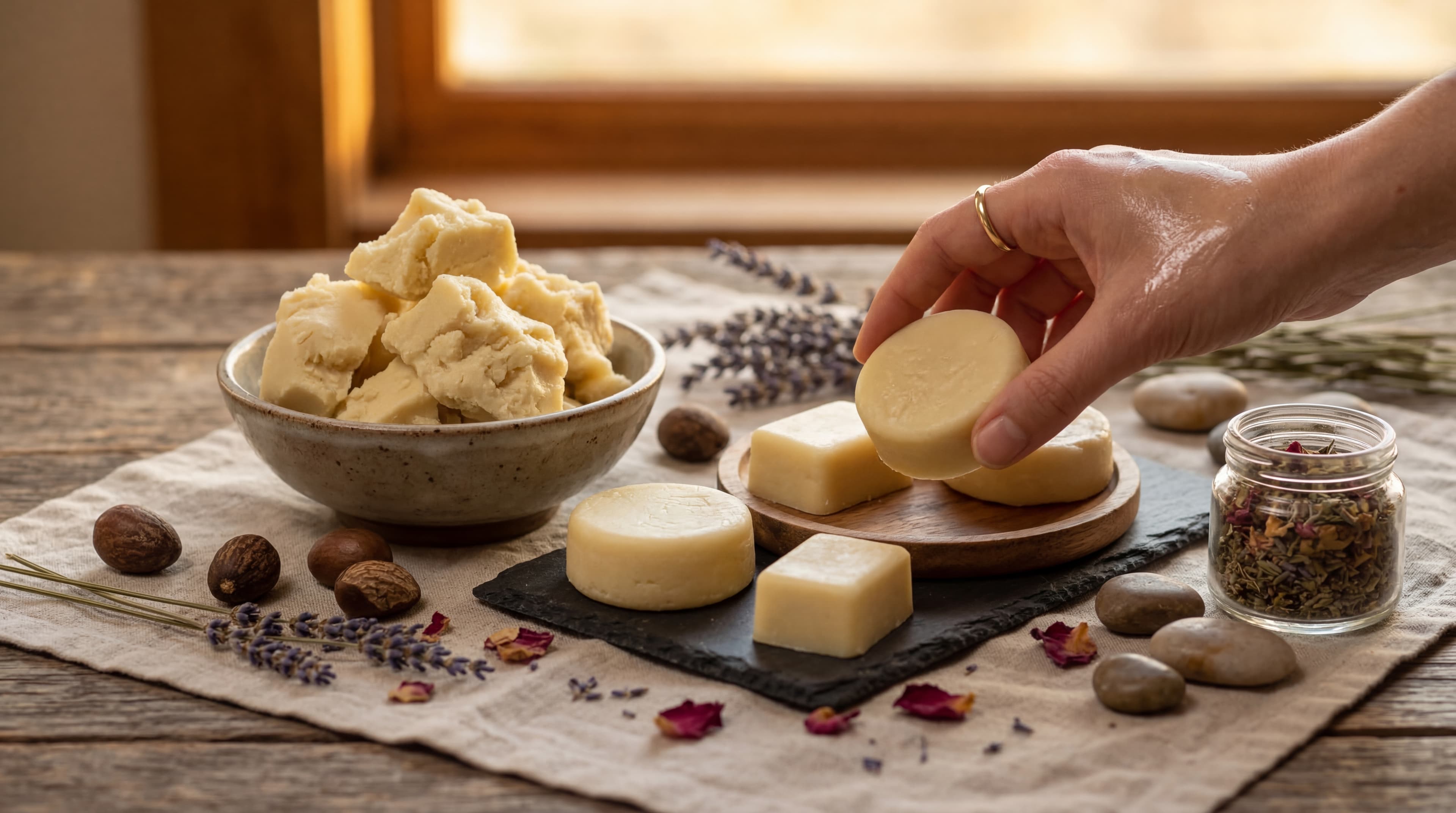 diy shea butter lotion bars