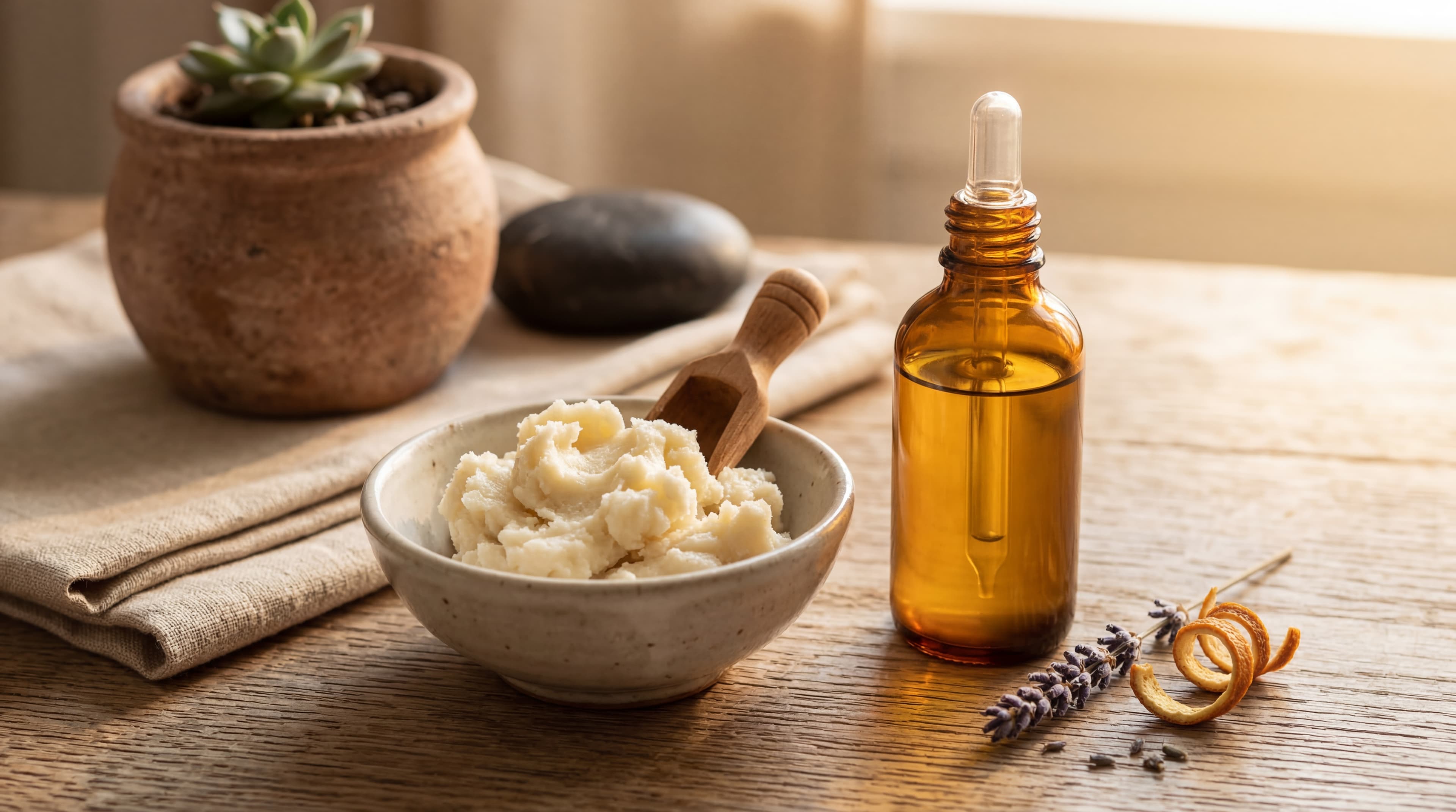 diy shea butter massage oil