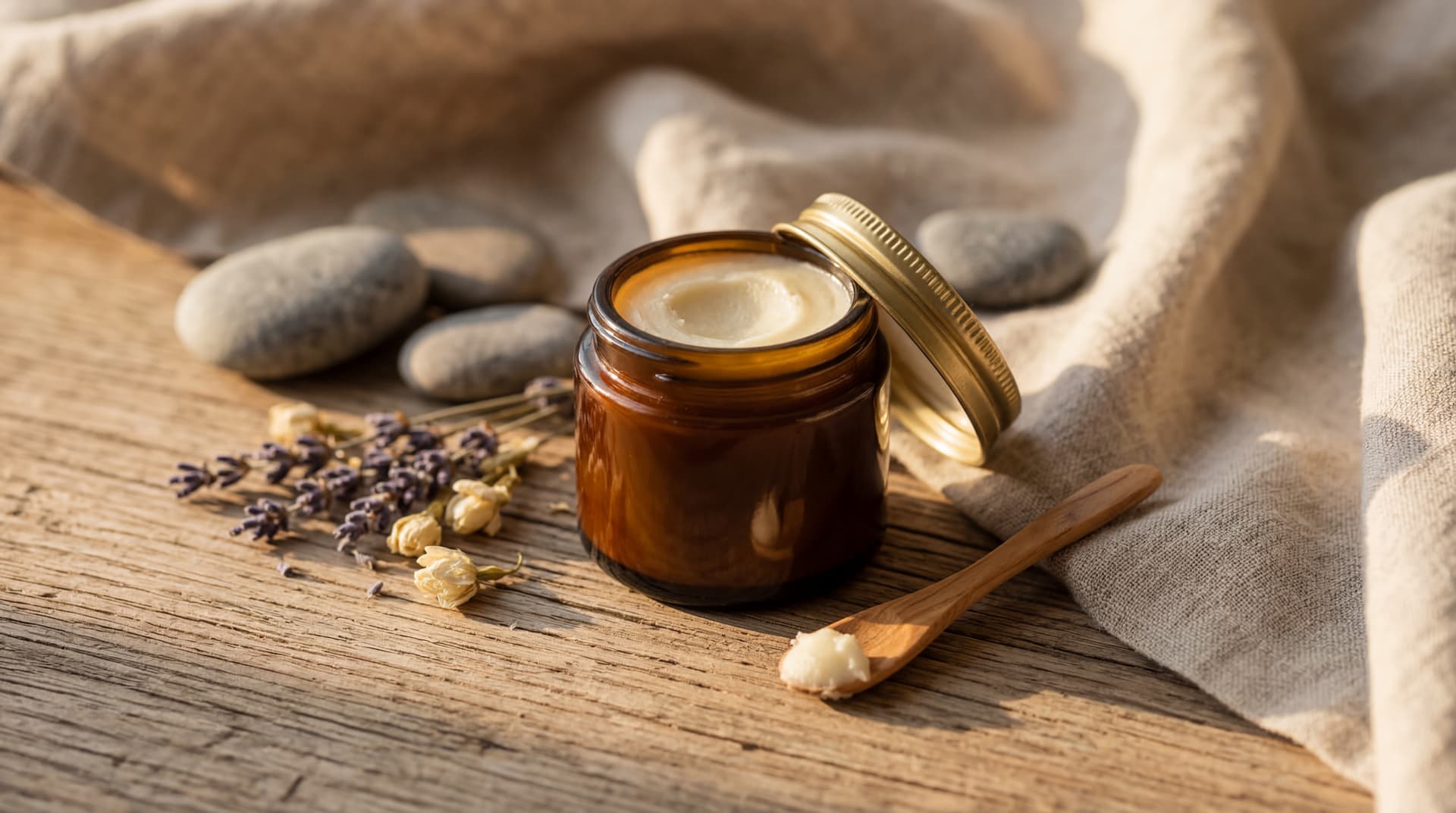 homemade shea butter perfume solid