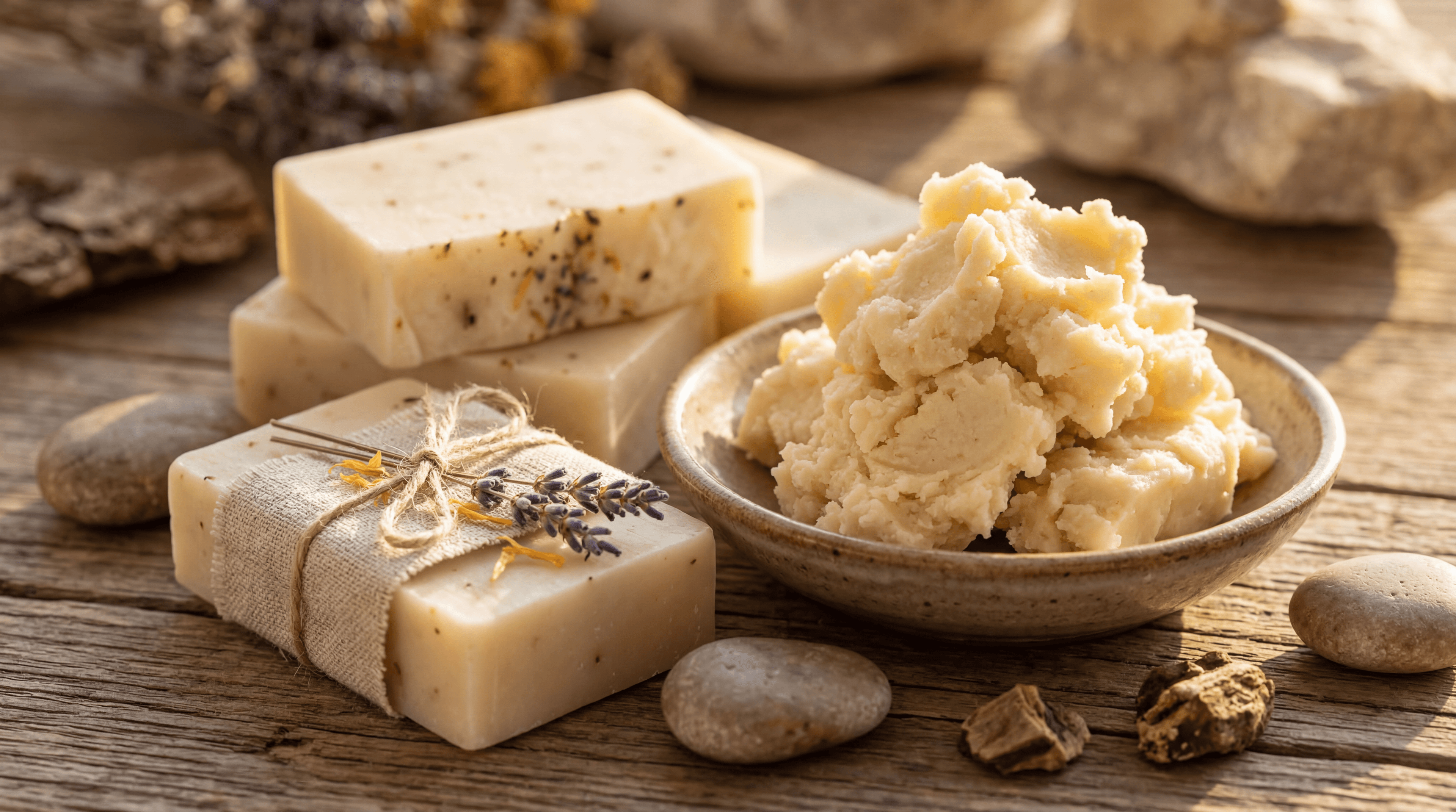 homemade shea butter soap