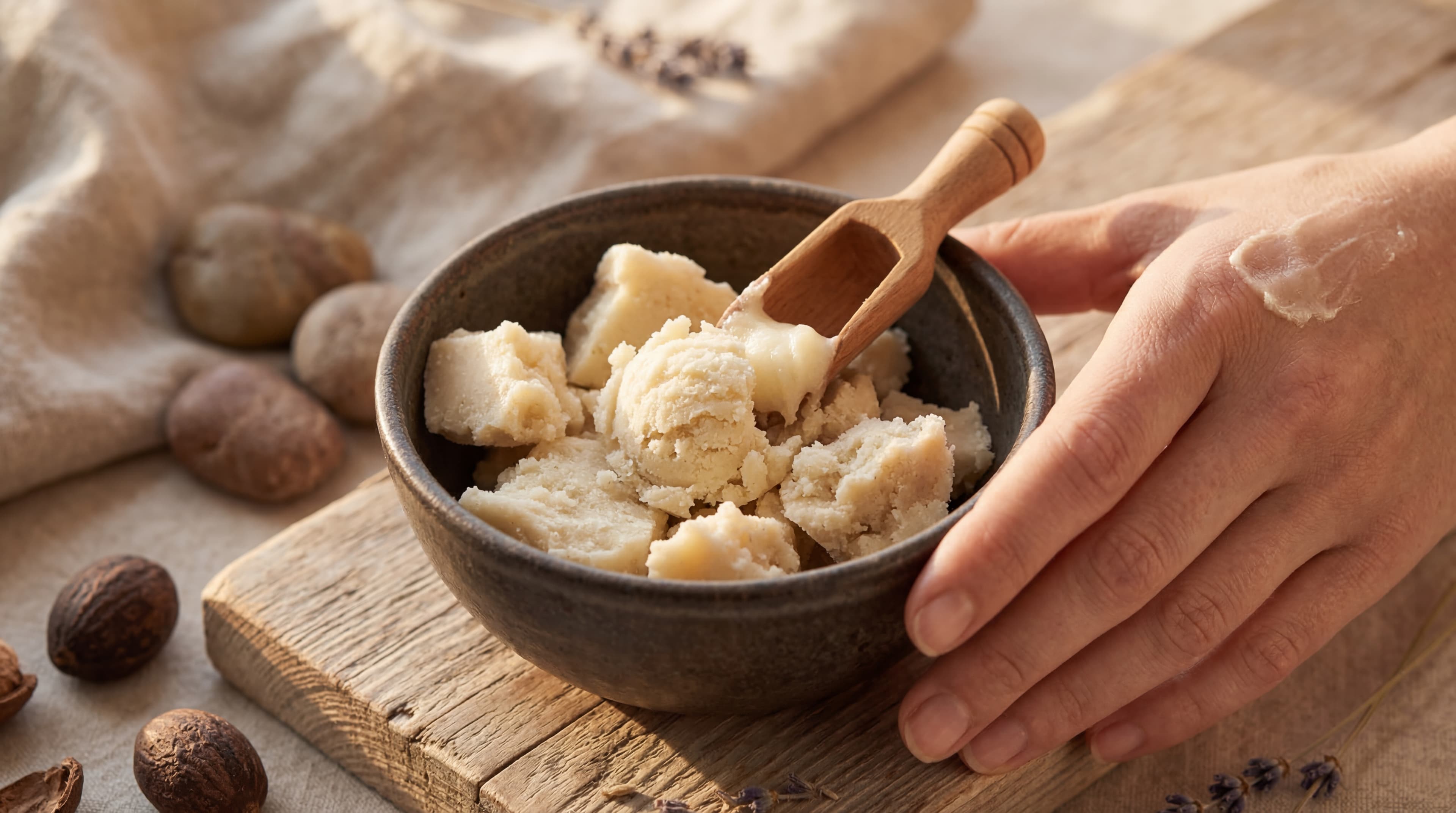 shea butter for dry patches on skin