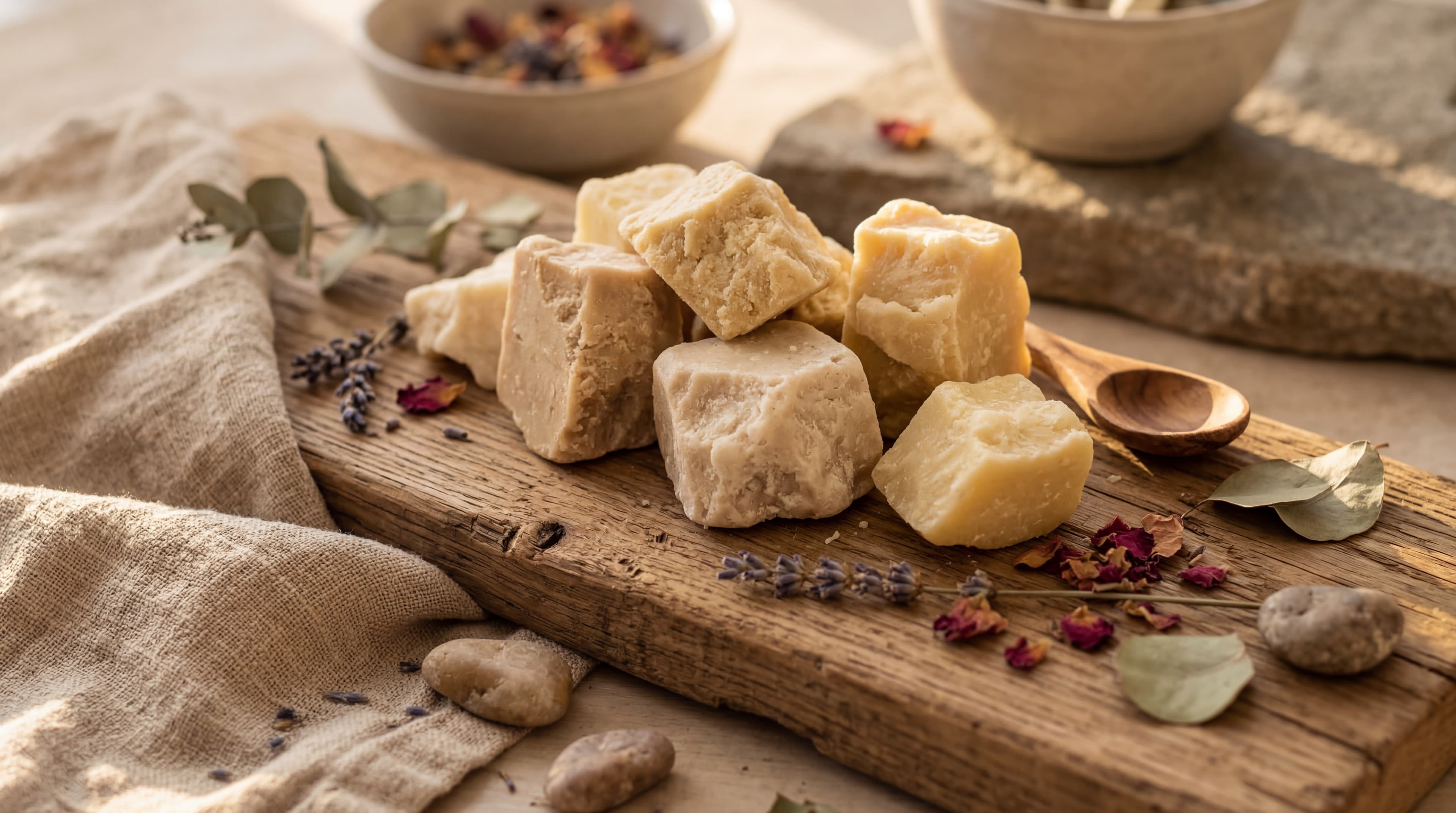 shea butter vs beeswax in skincare products