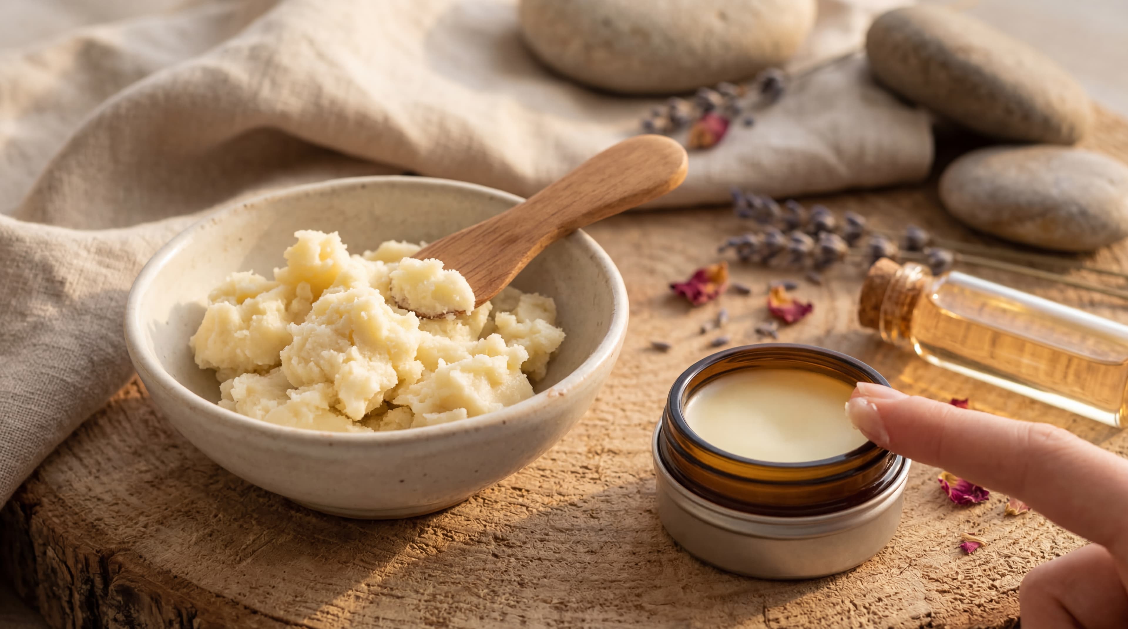 shea butter for lip moisturizing