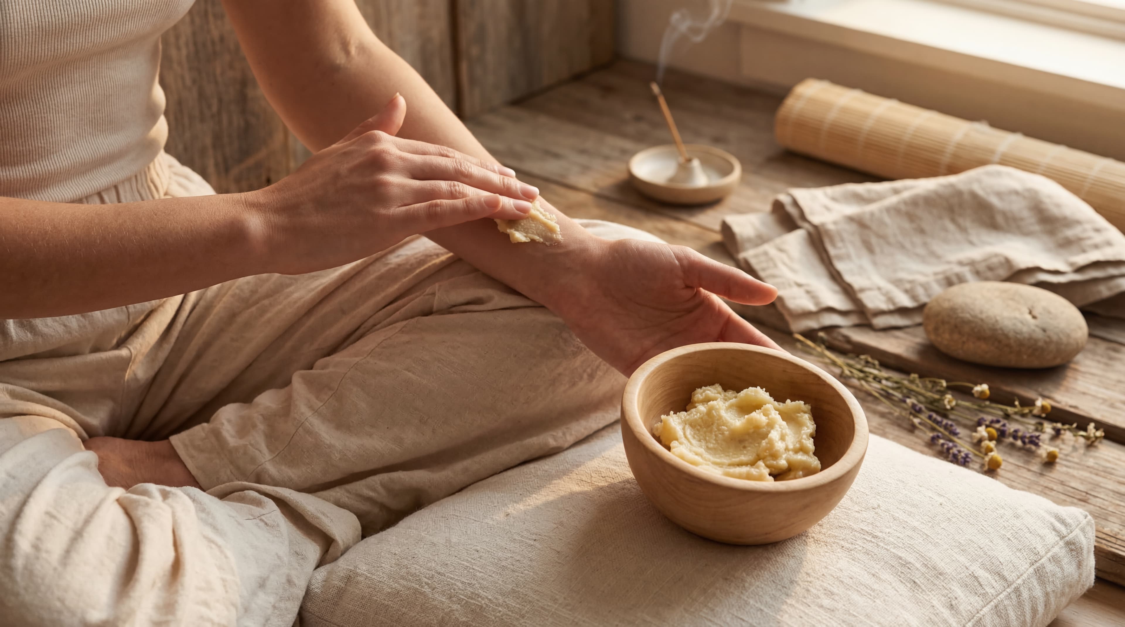 shea butter for meditation and mindfulness