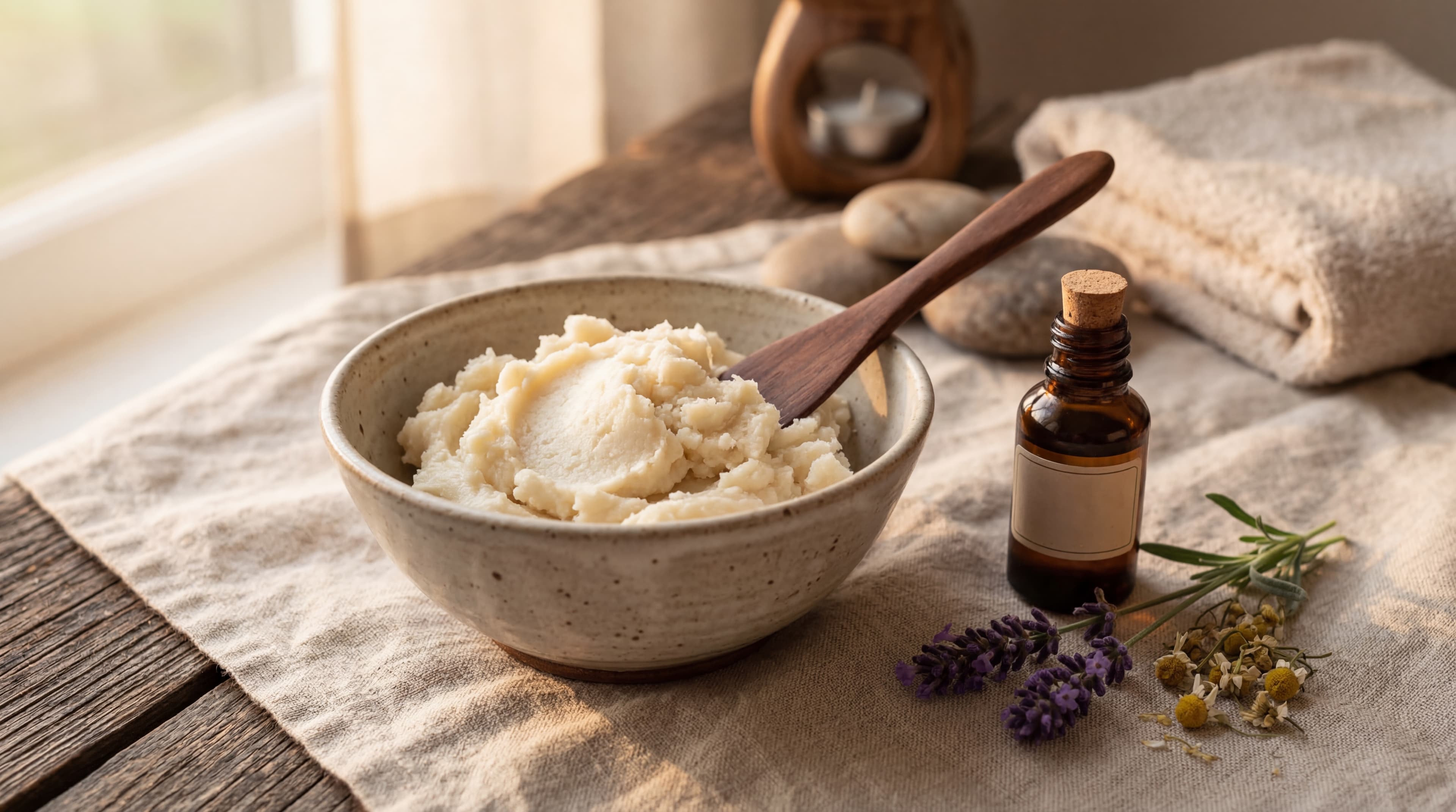 shea butter for stress relief massage
